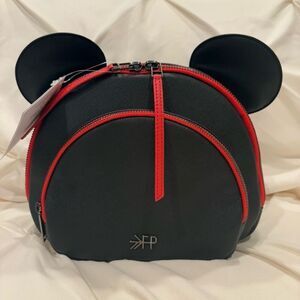 Disney X Baby Freshly Picked Black Mickey Anaheim Crossbody Bag Changing Pad NWT